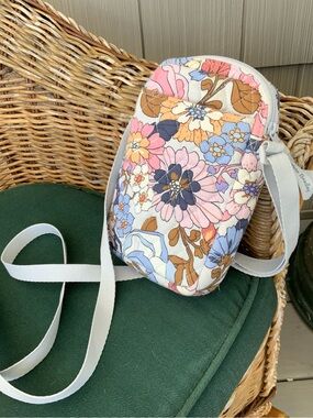 Vera Bradley Floral Quilted Crossbody in Pastel Pink, Blue & Cream